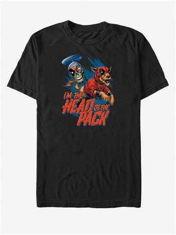 Černé unisex tričko Marvel Head Pack