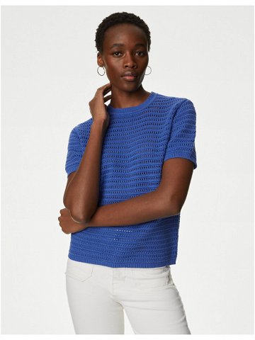 Modrý dámský pletený top Marks & Spencer