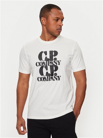 C P Company T-Shirt 16CMTS137A005100W Bílá Regular Fit