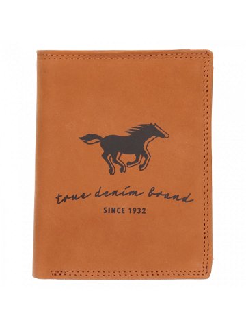 Pánská kožená peněženka Mustang Rolley – koňak