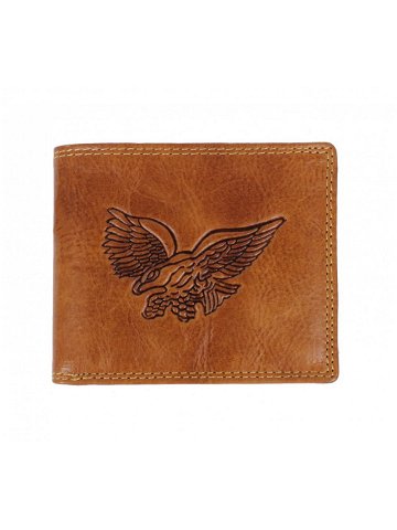 Pánská kožená peněženka 2104W RFID Eagle koňak