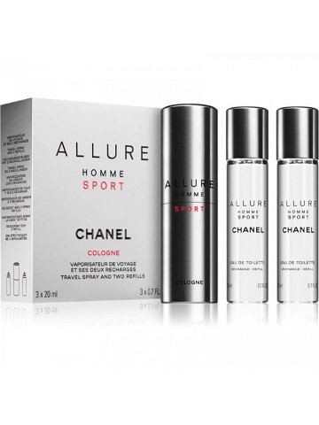 Chanel Allure Homme Sport Cologne kolínská voda 1x plnitelná 2x náplň pro muže 2×20 ml