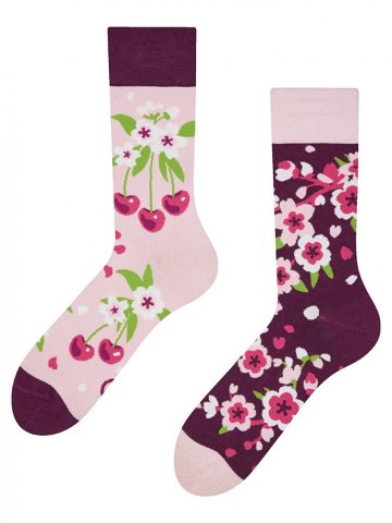 Veselé bambusové ponožky Dedoles Třešňový květ GMBRS1373 L