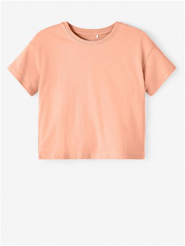 Meruňkové holčičí basic tričko name it Vita