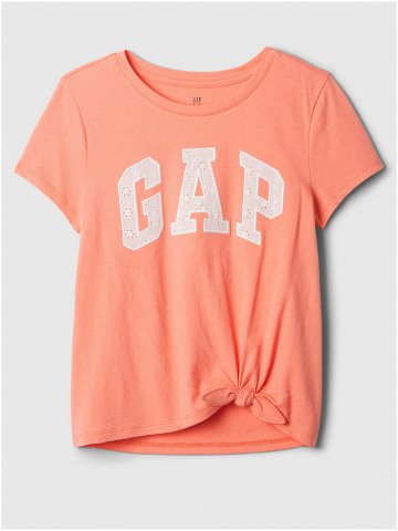 Meruňkové holčičí tričko GAP