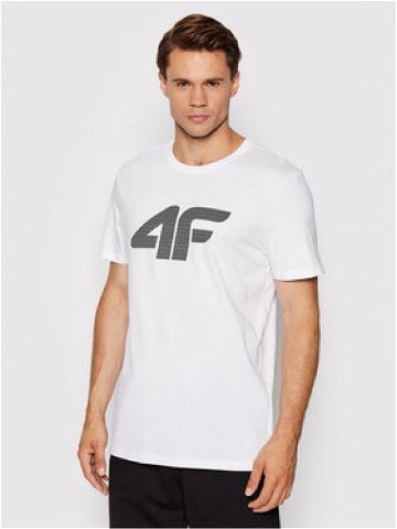 4F T-Shirt H4L22-TSM353 Bílá Regular Fit