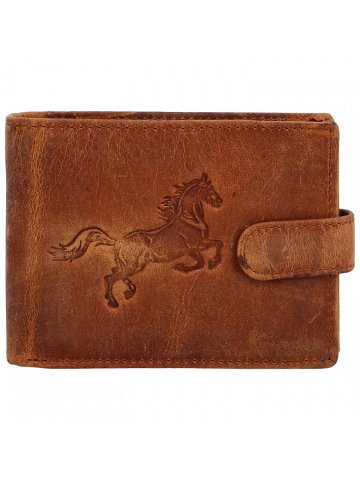 Pánská kožená peněženka camel – Bellugio Yeryss Kůň