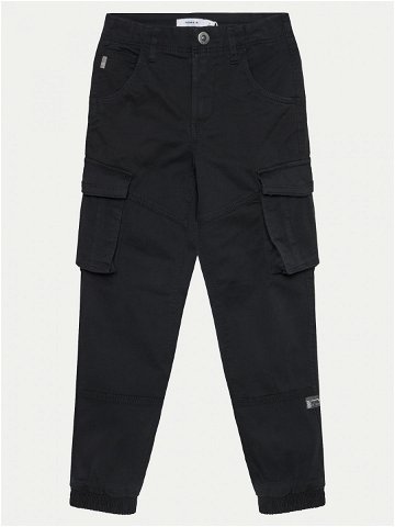 NAME IT Kalhoty z materiálu Bamgo 13151735 Černá Regular Fit