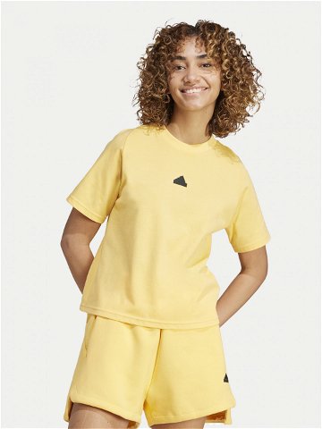 Adidas T-Shirt Z N E IS3932 Žlutá Regular Fit