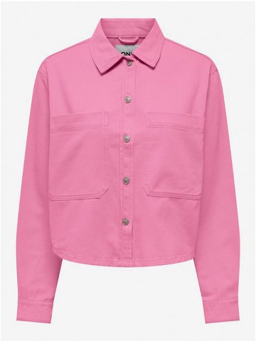 Růžová dámská džínová bunda ONLY Drew