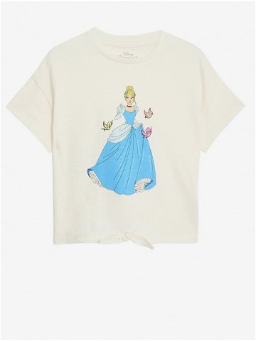 Krémové holčičí tričko s motivem Marks & Spencer Disney Princess
