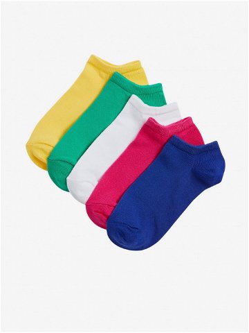 Sada pěti dámských barevných ponožek Trainer Liner Marks & Spencer