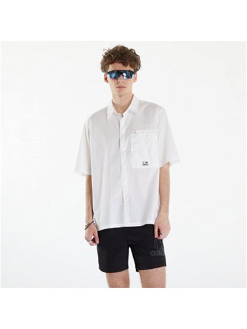 C P Company Short Sleeve Shirt Gauze White
