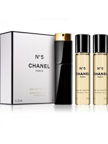 Chanel No 5 – EDT 20 ml plnitelný flakon náplň 2 x 20 ml