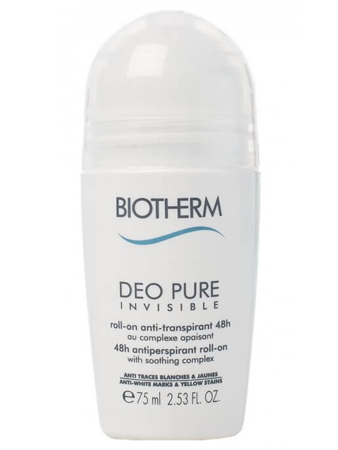 Biotherm 48hodinový zklidňující antiperspirant Deo Pure Invisible Roll-On 75 ml