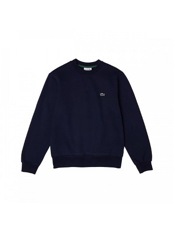Lacoste Organic Brushed Cotton Sweatshirt – Bleu Marine Mikiny Modrá
