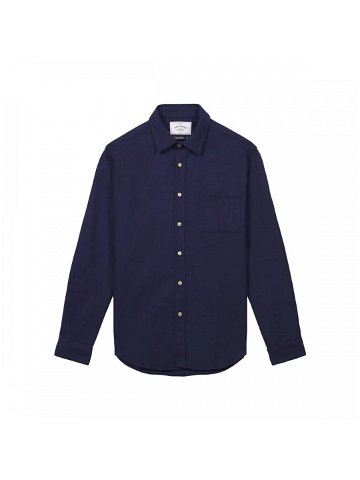 Portuguese Flannel Teca Shirt – Navy Košile s dlouhymi rukáv Modrá