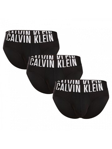 3PACK pánské slipy Calvin Klein černé NB3607A-UB1 XXL