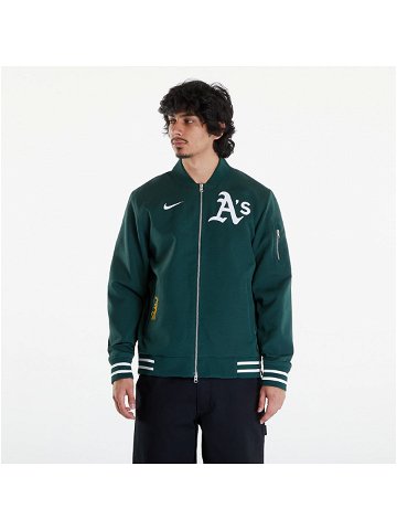 Nike Men s AC Bomber Jacket Oakland Athletics Pro Green Pro Green White