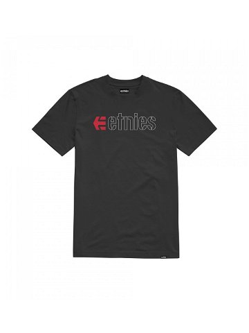Etnies pánské tričko Ecorp Black Red White Černá Velikost XL 100 bavlna