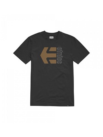 Etnies pánské tričko Corp Combo Black Brown Černá Velikost XL 100 bavlna