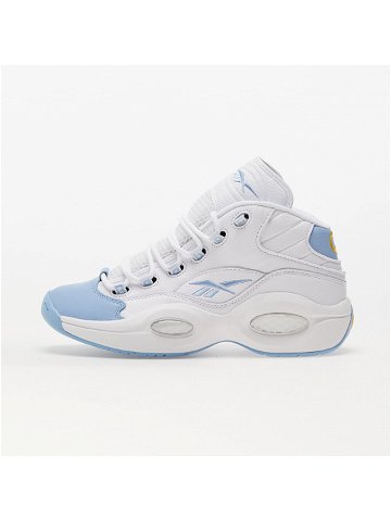Reebok Question Mid Soft White Flux Blue Toxic Yellow