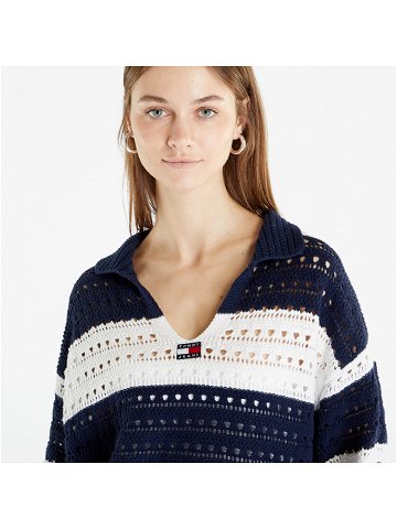 Tommy Jeans Summer Crochet Sweater Twillight Navy