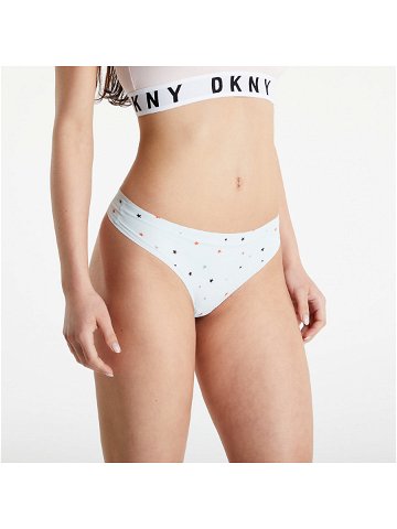 DKNY Litewear-Cut Thong Star Print Mint