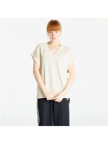 Adidas Premium Essentials Knit Oversized Vest Wonder White