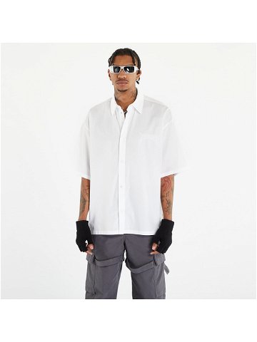 Ambush Logo Embroidery Cotton Short-Sleeve Shirt Blanc De Blanc