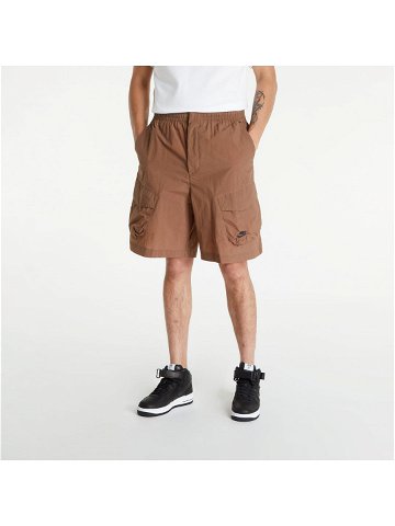 Nike NSW Te Woven Unlined Utility Shorts Archaeo Brown Black Black