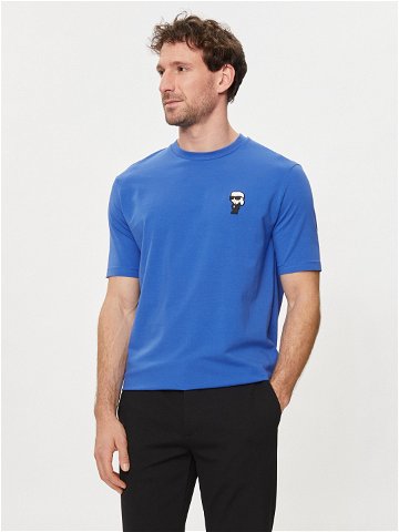 KARL LAGERFELD T-Shirt 755027 542221 Modrá Regular Fit