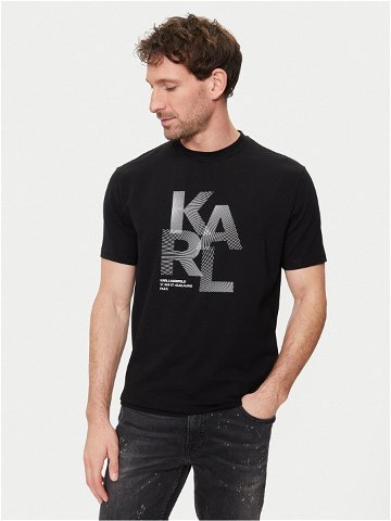KARL LAGERFELD T-Shirt 755037 542221 Černá Regular Fit