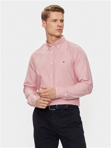 Tommy Hilfiger Košile MW0MW33782 Růžová Slim Fit