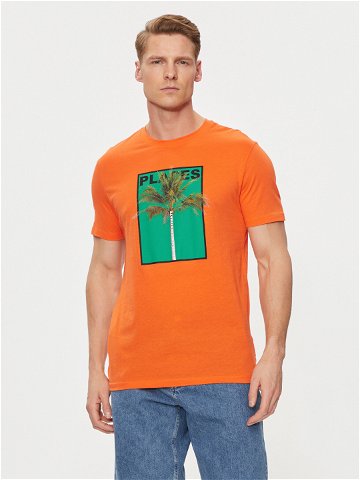 United Colors Of Benetton T-Shirt 3P7XU108X Oranžová Regular Fit