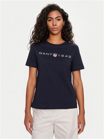 Gant T-Shirt Archive Shield 4200753 Tmavomodrá Regular Fit