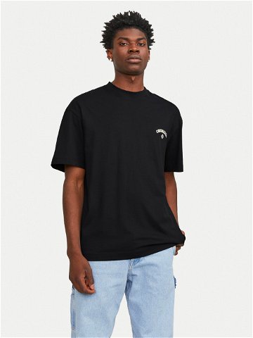 Jack & Jones T-Shirt Santorini 12251776 Černá Wide Fit