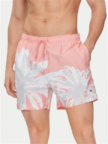 Tommy Hilfiger Plavecké šortky UM0UM03298 Růžová Regular Fit