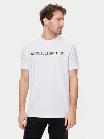 KARL LAGERFELD T-Shirt 755053 542221 Bílá Regular Fit