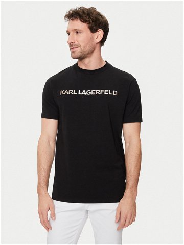 KARL LAGERFELD T-Shirt 755053 542221 Černá Regular Fit