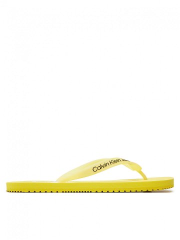Calvin Klein Jeans Žabky Beach Sandal Monogram Tpu YM0YM00838 Žlutá