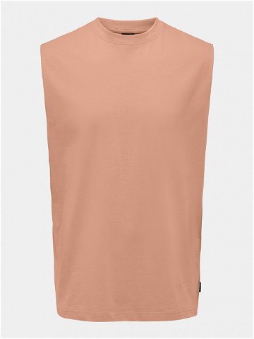 Only & Sons Tank top Fred 22025300 Korálová Relaxed Fit