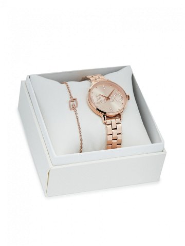 Liu Jo Sada hodinek a náramek Couple Plus TLJ2041 Růžové zlacení