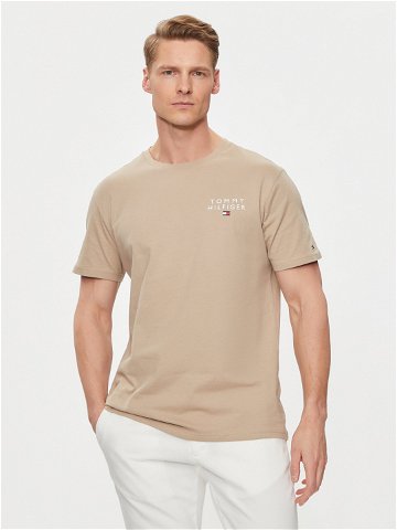 Tommy Hilfiger T-Shirt Logo UM0UM02916 Béžová Regular Fit