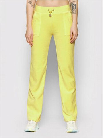 Juicy Couture Teplákové kalhoty Delray JCCB221003 Žlutá Regular Fit