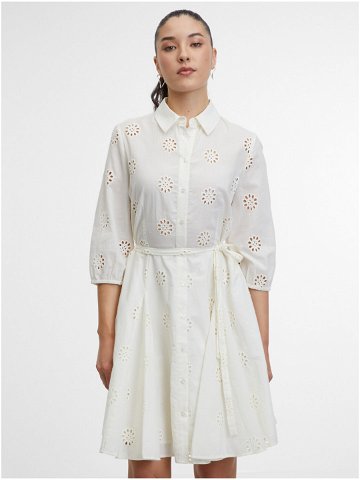Bílé dámské košilové šaty ORSAY