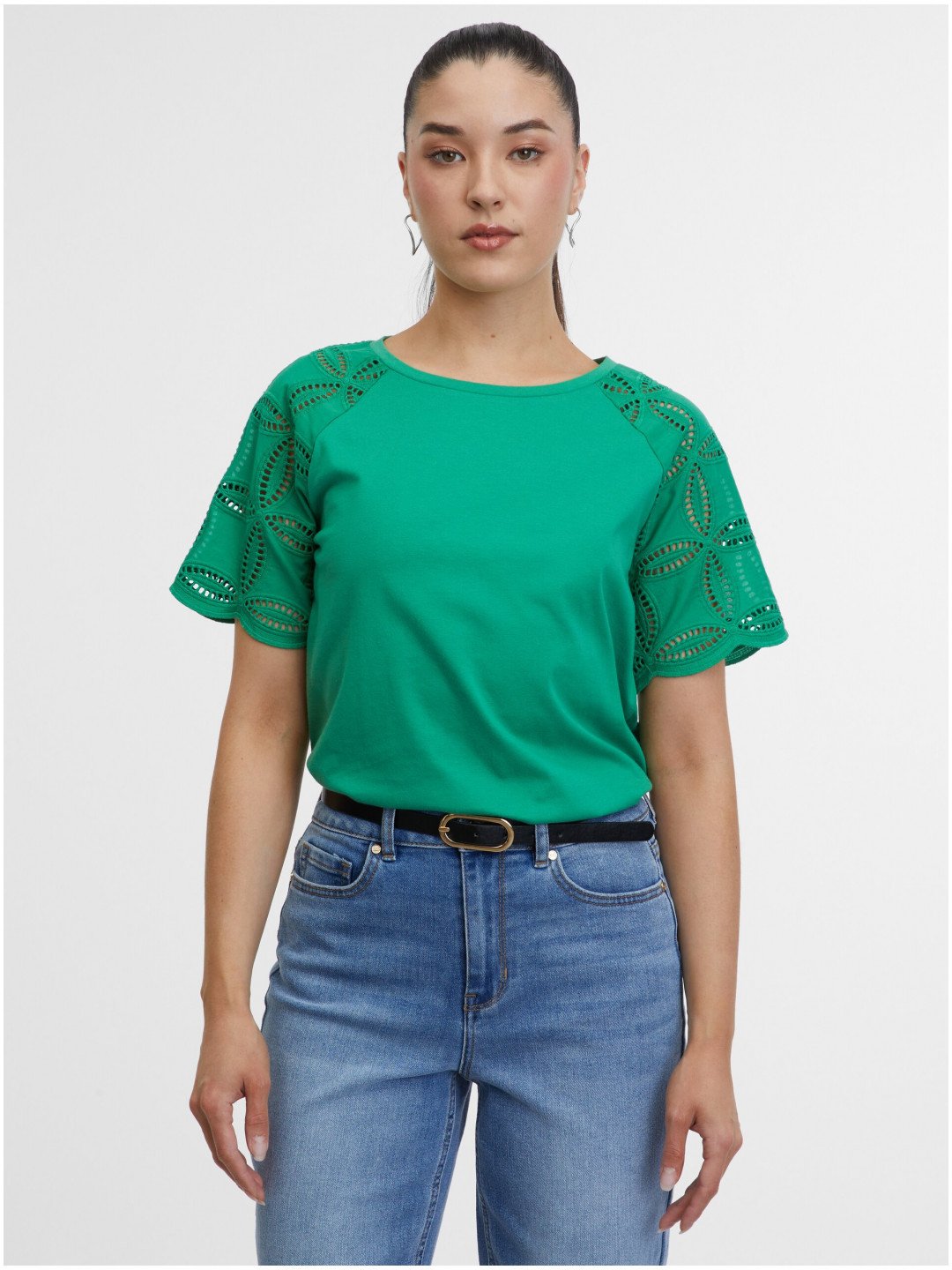 Zelené dámské tričko ORSAY