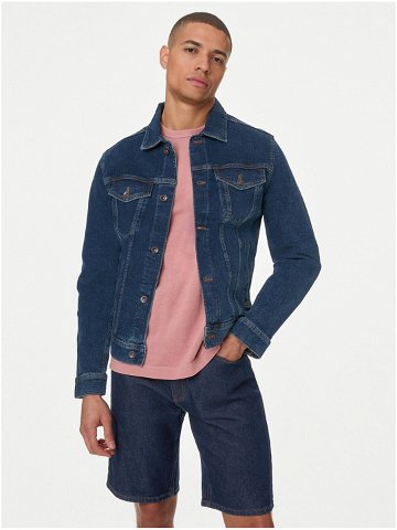 Tmavě modrá pánská džínová bunda Marks & Spencer