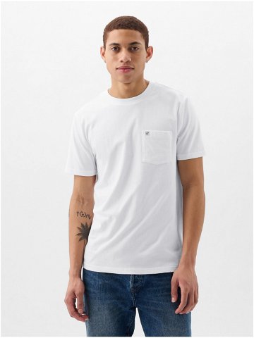Bílá é pánské tričko s kapsičkou GAP