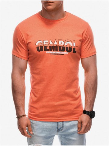 Oranžové pánské tričko Edoti